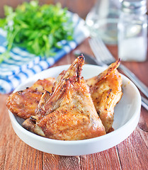Image showing fried chicken wings
