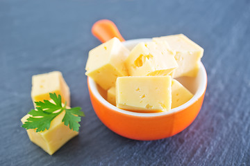 Image showing cheese cubes