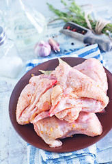 Image showing raw chicken wings