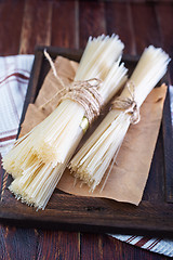 Image showing raw rice noodles