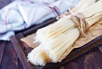 Image showing raw rice noodles