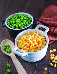 Image showing corn and peas