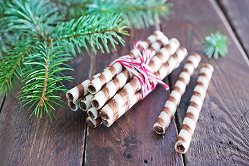 Image showing biscuit tubes