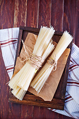 Image showing raw rice noodles