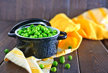 Image showing green peas