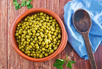 Image showing green peas