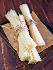 Image showing raw rice noodles