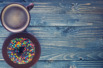 Image showing chocolate donuts