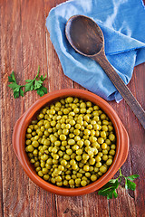 Image showing green peas