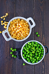 Image showing corn and peas