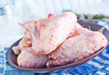 Image showing raw chicken wings