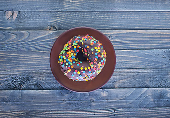 Image showing chocolate donut