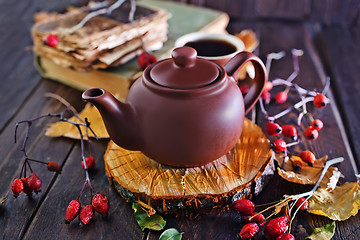 Image showing fresh tea in teapot