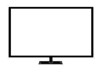 Image showing television set isolated on white background