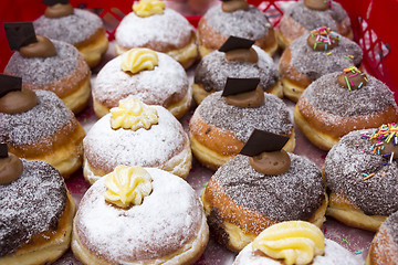 Image showing Various donuts