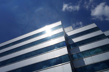 Image showing Business building with blue sky