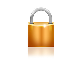 Image showing Padlock isolated on white