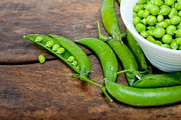 Image showing hearthy fresh green peas 