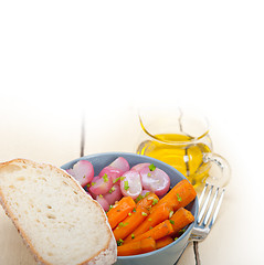 Image showing steamed  root vegetable on a bowl