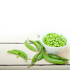 Image showing hearthy fresh green peas 