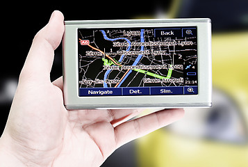 Image showing Gps in a man hand.