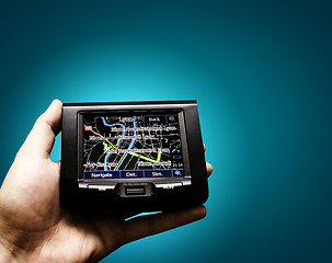 Image showing Gps in a man hand.