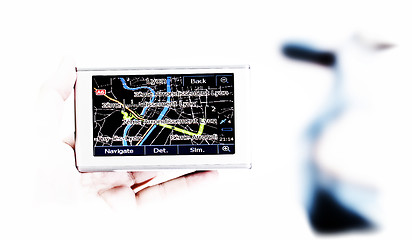 Image showing Gps in a man hand.