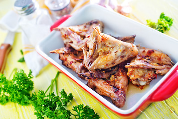 Image showing fried chicken wings