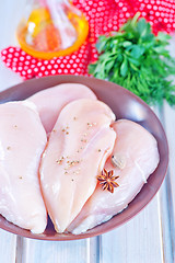 Image showing raw chicken fillet