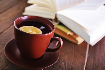 Image showing tea with lemon