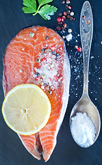 Image showing salmon steak