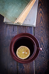 Image showing tea with lemon