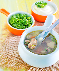 Image showing mushroom soup