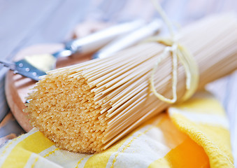 Image showing raw spaghetti