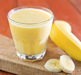 Image showing banana yogurt