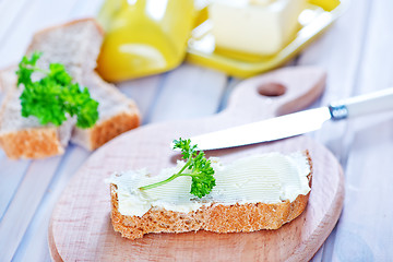 Image showing bread with butter