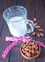 Image showing almond milk