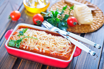 Image showing lasagne