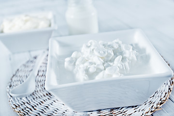 Image showing cheese,milk and sour cream