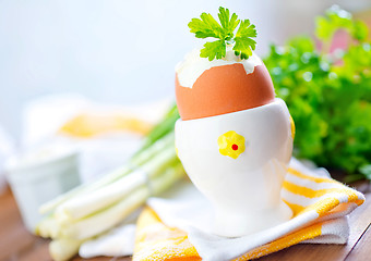 Image showing boiled eggs