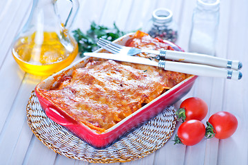 Image showing lasagna