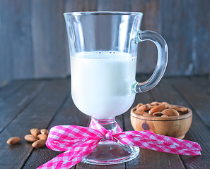 Image showing almond milk