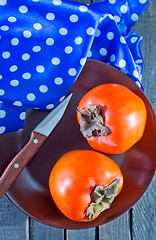 Image showing Ripe persimmons 