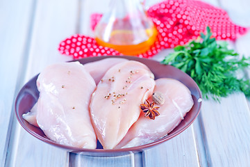 Image showing raw chicken fillet