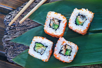 Image showing sushi