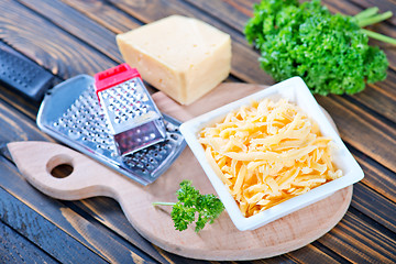 Image showing grated cheese