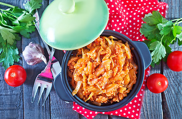 Image showing braised cabbage