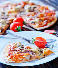 Image showing fresh pizza