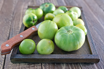 Image showing green tomato