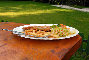 Image showing dinner plate